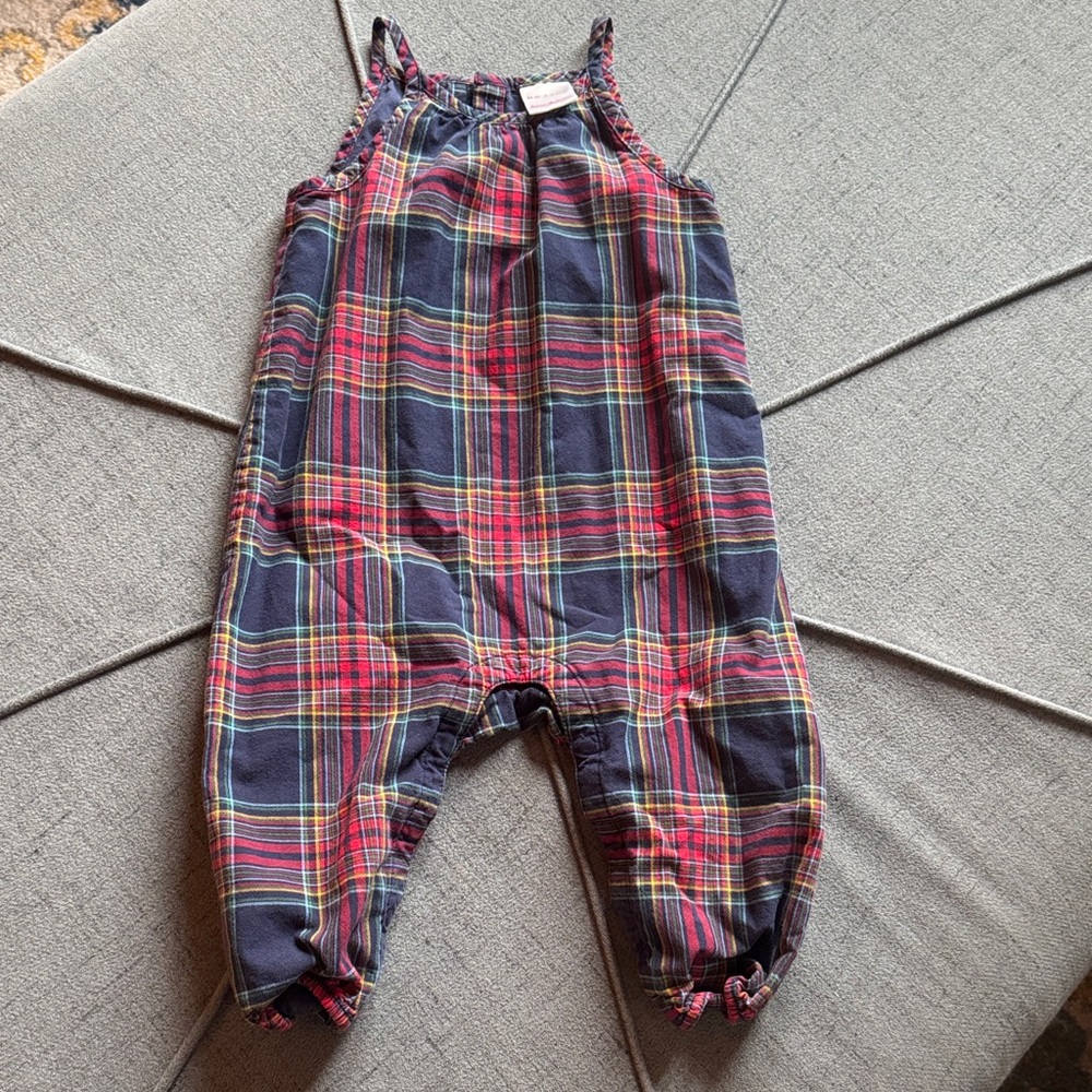 Hanna Andersson Colorful Plaid Kids Romper